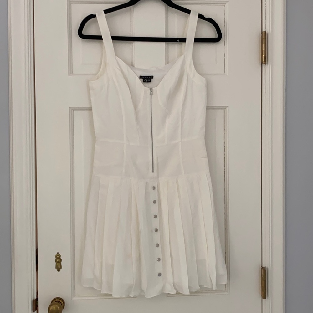 Theory White Silk and Cotton Dress